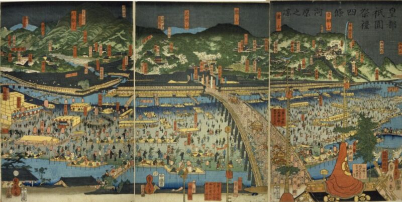 皇都祇園祭礼四條河原之涼